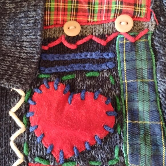 Women's Chritmas Sweater by Designer Studio Originals - Petite/Medium - Zip-Up - Picture 8 of 11